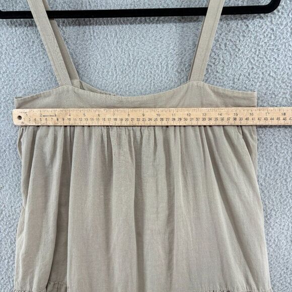 Jenni Kayne Tiered Cotton Linen Sundress in Willow Beige Neutral Size Small - Picture 5 of 11